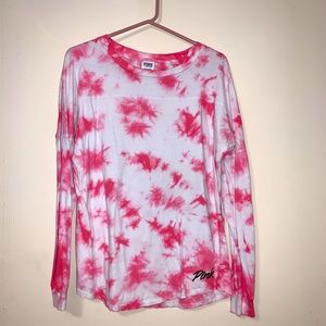 Pink tie dye shirt